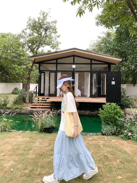 【129元任选2件】最后一波现货！蓝色碎花半身裙 商品图8