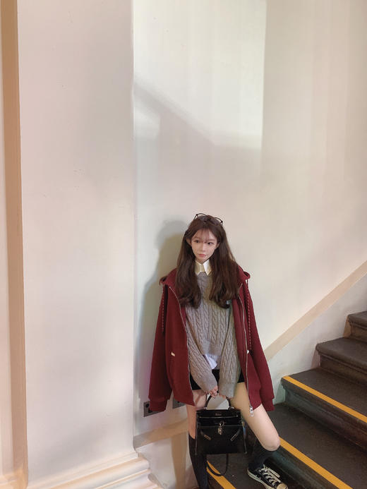 特价  秋冬经典内搭/外穿麻花假两件100羊毛毛衣 商品图11