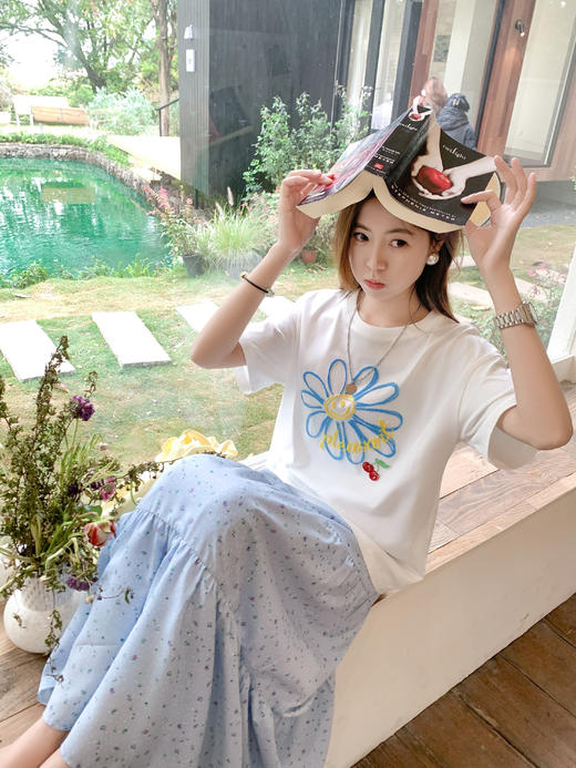 【129元任选2件】最后一波现货！蓝色碎花半身裙 商品图7