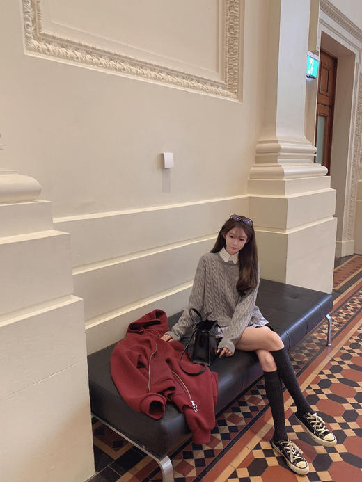 特价  秋冬经典内搭/外穿麻花假两件100羊毛毛衣 商品图9