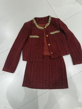 【门店同款】ENJOY冬季“暖冬软糖”小香风钉钻套装裙 167045315