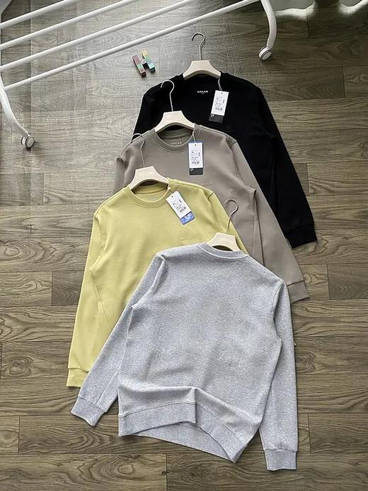 凯乐石男士华夫格纯色圆领卫衣 商品图1