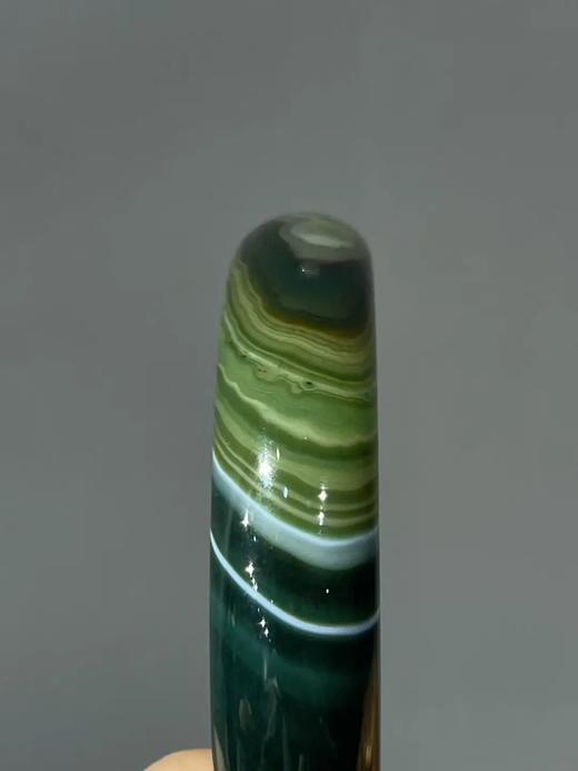 绿白双色缠丝玛瑙手镯，顺丰包邮 商品图10