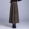 QYM ZS5501毛呢百褶裙高腰显瘦垂感压褶单层半身裙 商品缩略图2