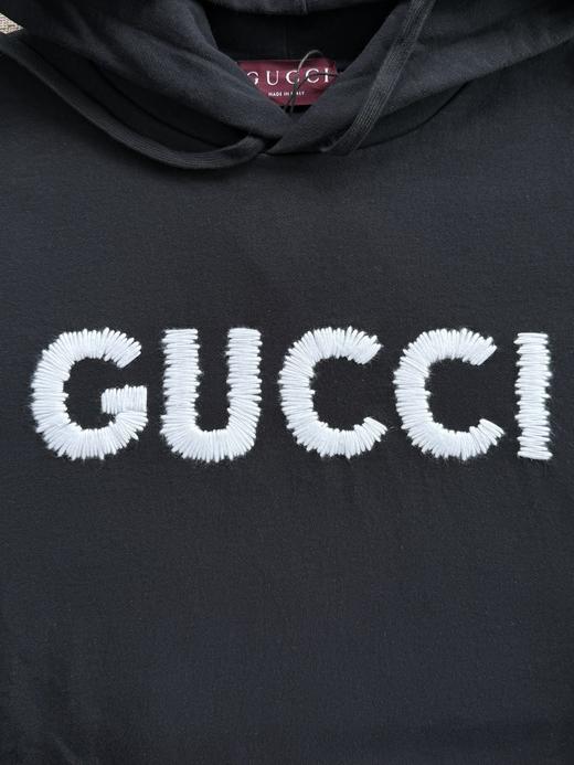 古驰 2025 FW钩针刺绣logo连帽卫衣（DY） 商品图9