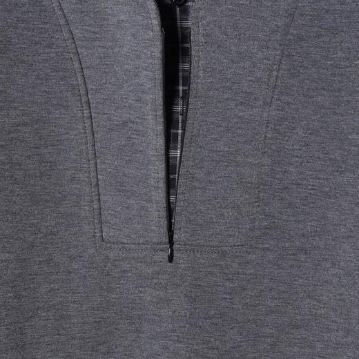 SDSA男士秋冬新款痞帅男装潮牌半拉链拼接翻领卫衣百搭宽松上衣 商品图3