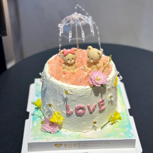 七夕爱情小熊（鲜花随机搭配）需自提 商品图0