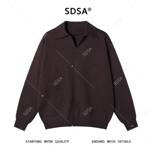 M3322SDSA男士秋冬新款痞帅男装潮牌纯色海鸥领针织衫百搭时尚套头毛衣 商品图1