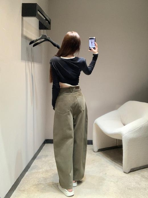 Lemaire 25Fw早秋新款 橄榄绿阔腿牛仔长裤（DQJ*MM） 商品图5