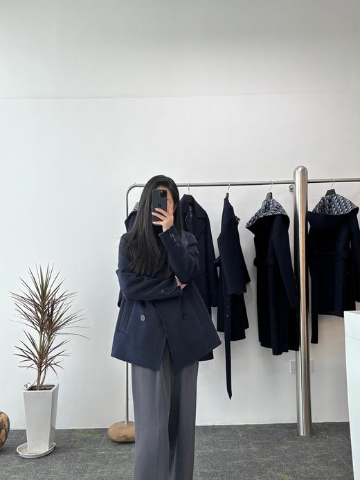 迪奥 经典提花 短款西装领大衣（SZX） 商品图7