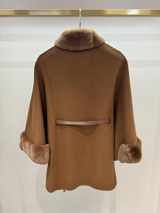 LP龙猫小羊皮腰带羊绒斗篷外套（HY） 商品图8