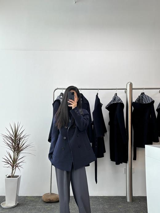 迪奥 经典提花 短款西装领大衣（SZX） 商品图3