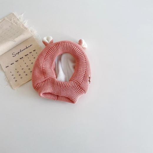 儿童帽子 冬季加绒男女宝宝可爱耳朵护耳毛线帽 婴儿小兔帽超萌保暖 商品图7