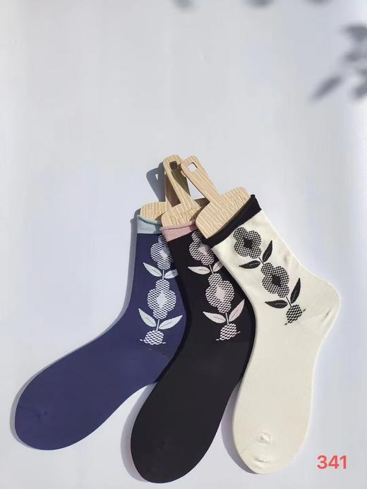 【3F】诗依露厅维奥尼松口花束棉女袜（提货时间：10.20-11.28） 商品图1