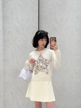 DIOR 迪奥  25新款五角星花卉刺绣针织长袖（TM）