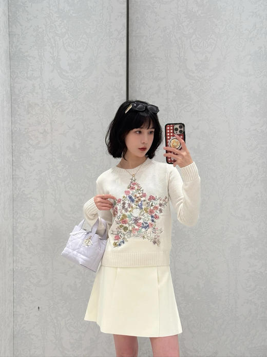 DIOR 迪奥  25新款五角星花卉刺绣针织长袖（TM） 商品图0