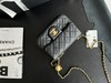 GZ231-香奈儿 Classic Flap CF小金球核桃大mini 皮穿链菱格羊皮单肩斜挎包黑色-（LH*MM） 商品缩略图4