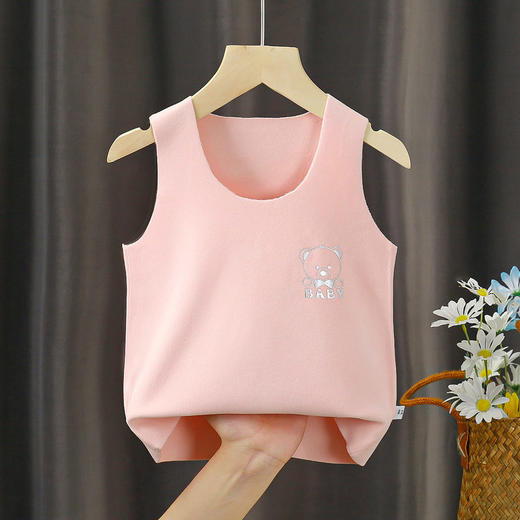 儿童德绒背心秋冬婴幼儿无痕男童内搭女童保暖宝宝马甲坎肩 商品图3