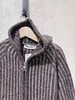 女款拉链连帽针织开衫毛衣 商品缩略图2