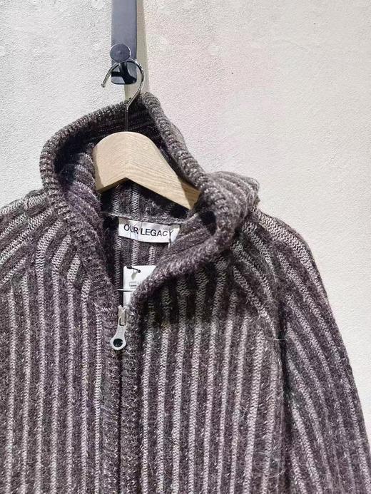 女款拉链连帽针织开衫毛衣 商品图2