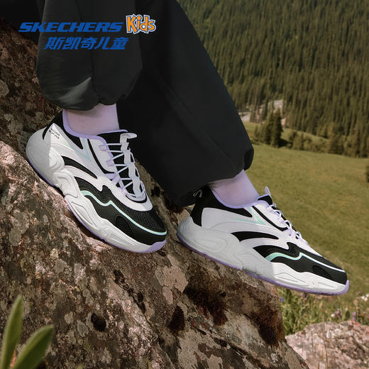 Skechers斯凯奇山川闪穿鞋儿童一脚蹬透气百搭时尚老爹鞋运动鞋319426L 商品图1