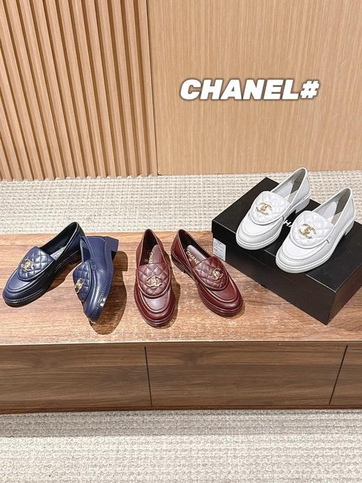 香奈儿 中古菱格 经典复古羊皮乐福鞋(DBG) 商品图0