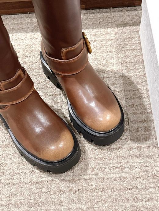 普拉达 经典三角标一脚蹬王炸长靴  皮面 (DBG) 商品图9