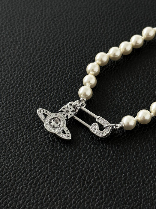 西太后土星吊坠别针浮雕安全别针项链男女同款情侣款 -（XK） 商品图6