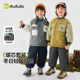 【直降】嘟嘟家男童棉服套装冬季儿童棉衣裤子女童加厚上衣裤宝宝棉袄裤冬