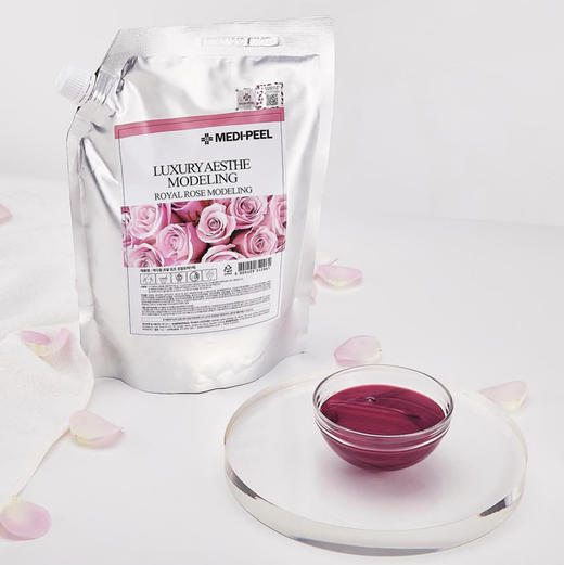 韩国 MEDI-PEEL美蒂菲 深层补水玫瑰/ 蓝玫瑰营养 / 绿积雪草舒缓 软膜粉涂抹面膜 1100ml 商品图2