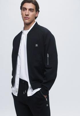 H.B 棉弹飞行员秋冬平纹夹克宽松拉链外套 WT901