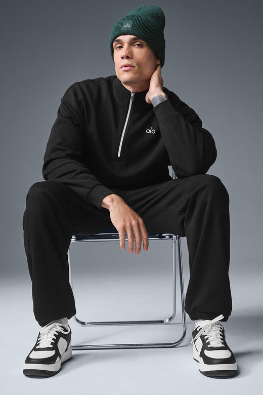 AL0 半拉链薄绒秋冬套头卫衣 WY922 商品图3