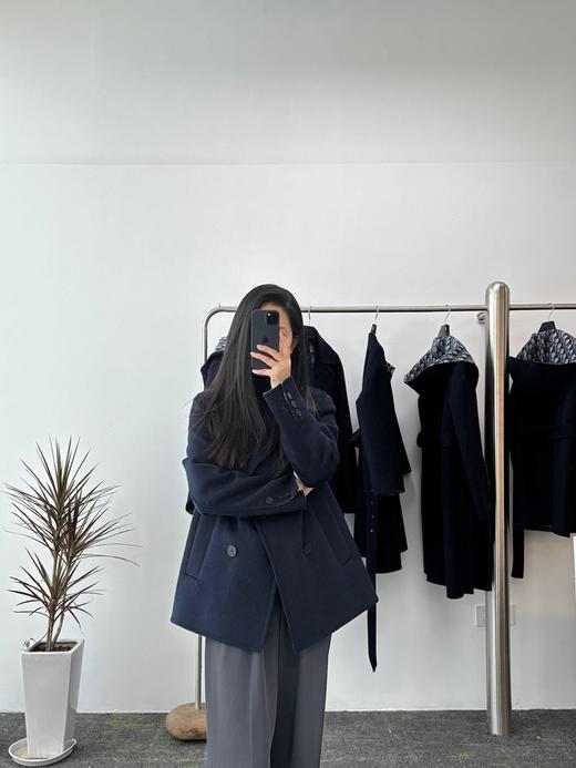 迪奥 经典提花 短款西装领大衣（SZX） 商品图4