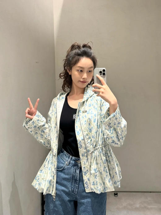 罗意威 25早秋新款碎花风衣外套 订织订染秘鲁特种面料（TM） 商品图3