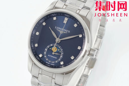 AF浪琴名匠月相系列 四针月相 名匠月相34mm 名匠月相女款 蓝盘钻面 自动机械 女士腕表 优雅新选择！ 商品图1