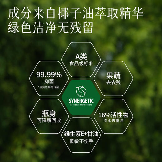 【森力佳清洁合集】森力佳洗洁精家用食品级a类果蔬餐具净清洗剂母婴儿去农残洗碗液 商品图1