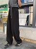 原单新款宽松紧腰抽绳垂感休闲直筒弯刀阔腿卫裤 商品缩略图3