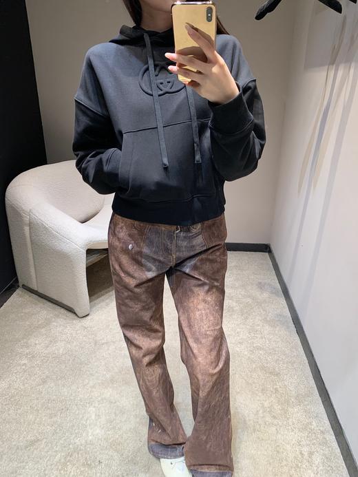 古驰 5FW秋冬新款 logo压花连帽卫衣（DQJ*MM） 商品图4