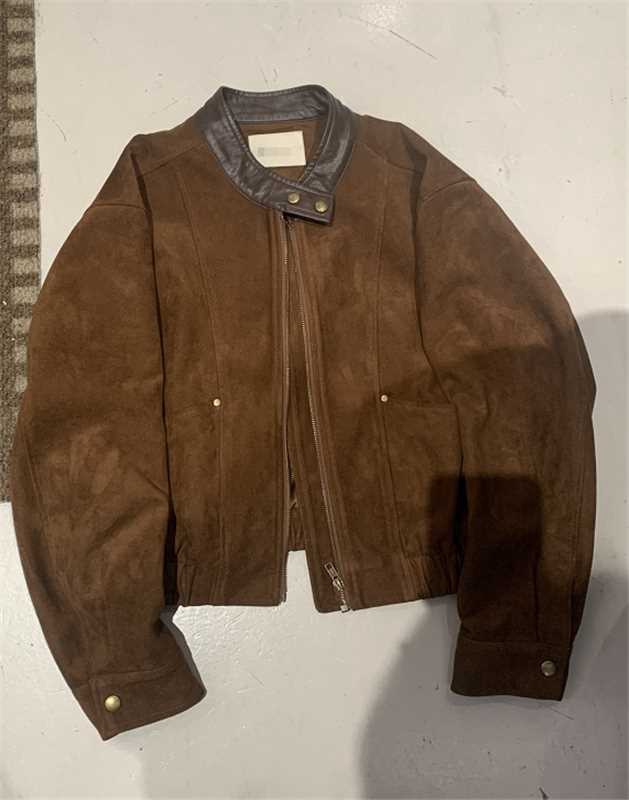 【门店同款】ENJOY冬季“暖冬知性”领口拼皮夹棉外套 167099612