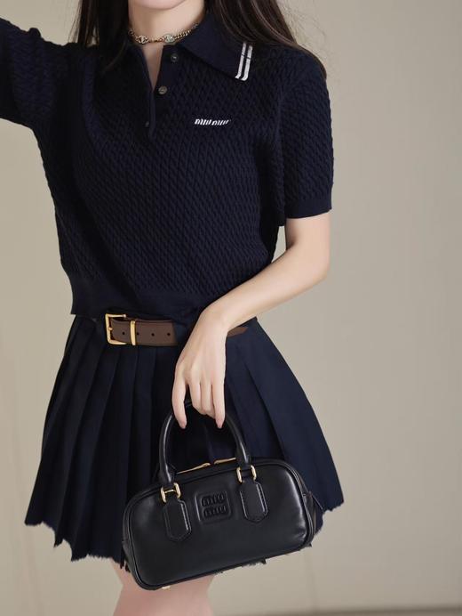 MiuMiu 缪缪 polo领麻花纹理针织（WG） 商品图7