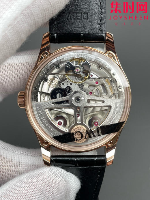 【新款葡七】新品万国APS葡萄牙七日链系列 葡七玫金黑盘 男士腕表 商品图4