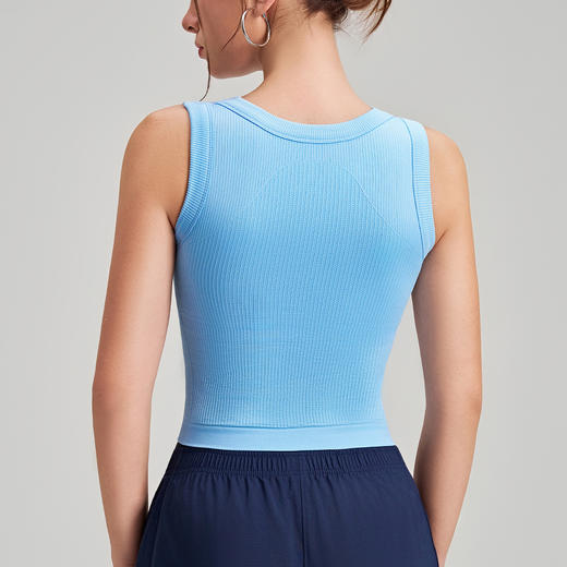 跃牌【安琪拉系列】新款中高强度文胸背心瑜伽普拉提运动内衣固定杯健身背心女WX2487 商品图1