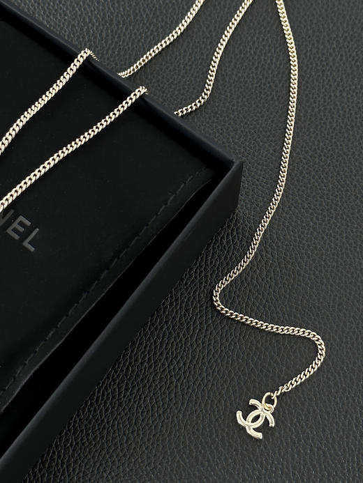 香奈儿 圆形设计项链男女同款情侣款金色-（XK） 商品图2