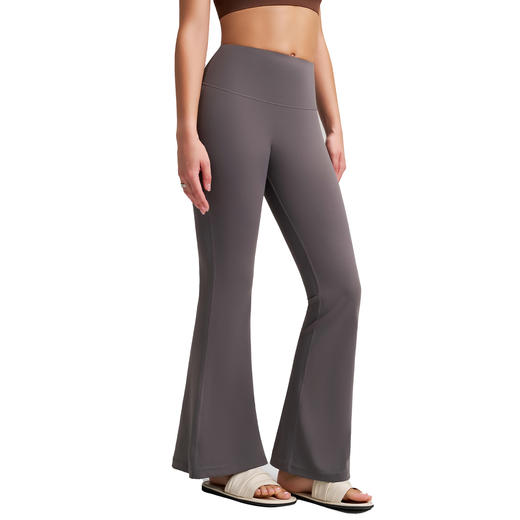 跃牌【安琪拉系列】新款裸感高腰阔腿瑜伽裤微喇提臀健身打底裤速干抗菌紧身长裤CK-5059 商品图4