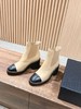 香奈儿新款拼接链条粗跟短靴（ZX*DBG） 商品缩略图2