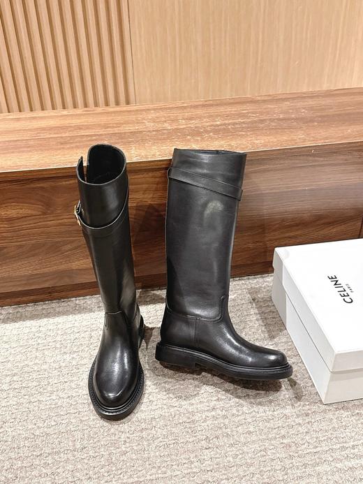 赛琳 秋冬新品复古平跟高靴 这一季好看的款式真的是很多（ZX*DBG） 商品图3