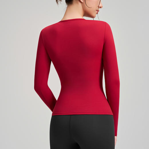 跃牌【安琪拉系列】新品冬季磨毛长袖瑜伽服高强度健身服普拉提跑步运动长袖上衣CX5119 商品图1