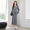 HR YBER607宽松时尚重工艺圆领亮片温柔气质三件套裙 商品缩略图2