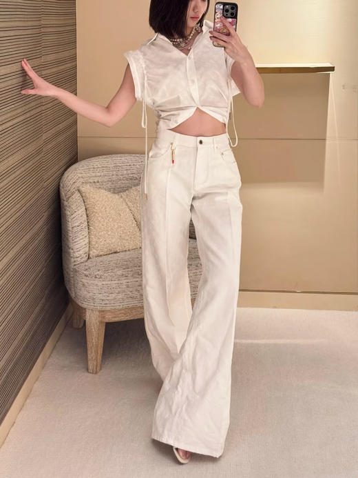 驴家 25春夏新款牛仔长裤 订织订染丹宁牛仔面料（TM） 商品图3