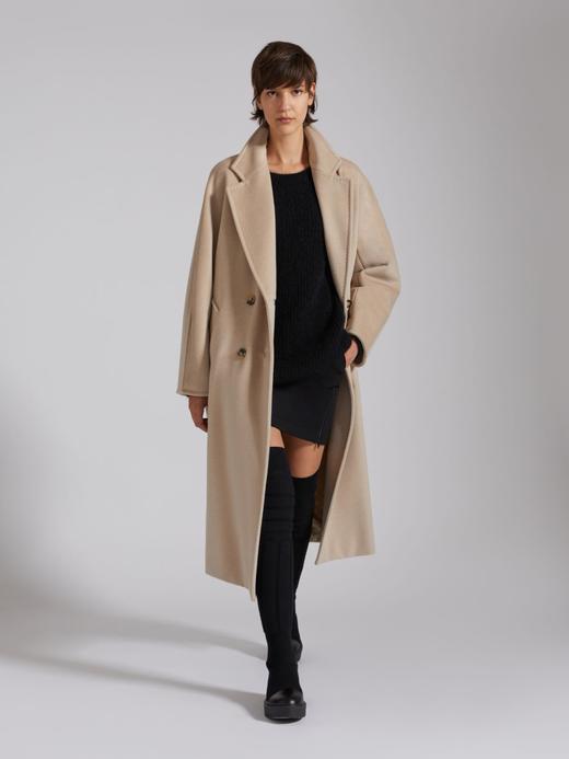 Maxmara 101801 山羊绒羊毛双排扣系带大衣（HN） 商品图6